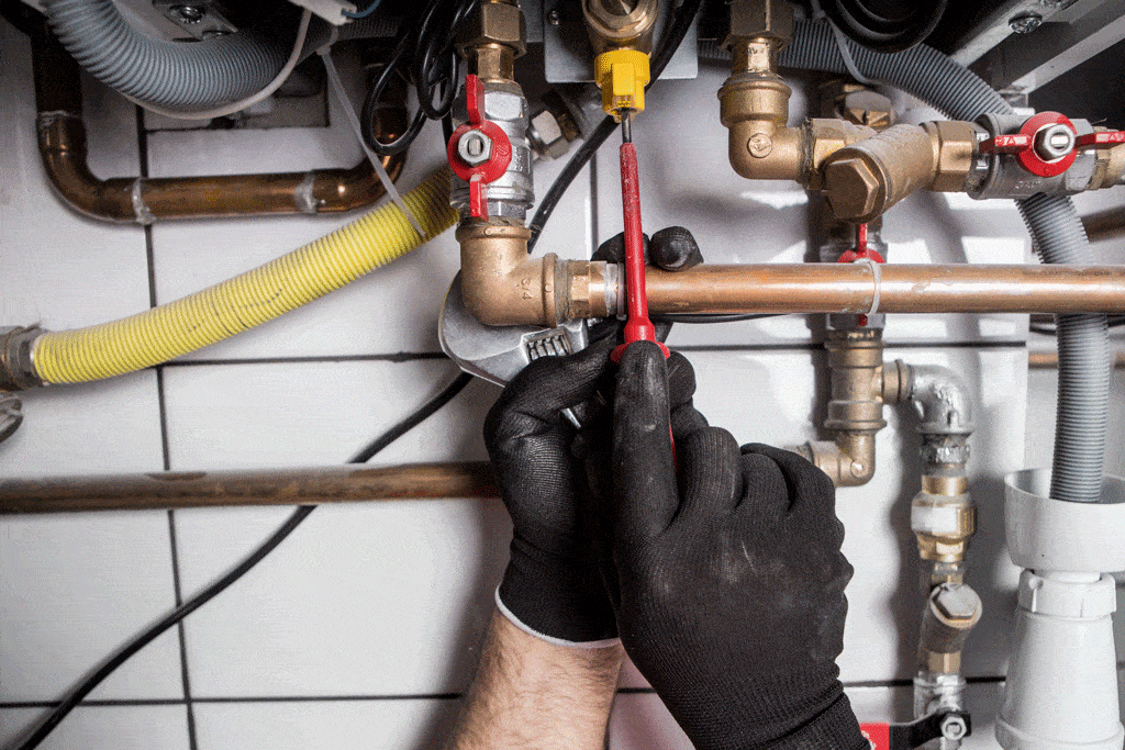 plumber with black gloves and tool plumber florence sc quinby sc woodland park sc 