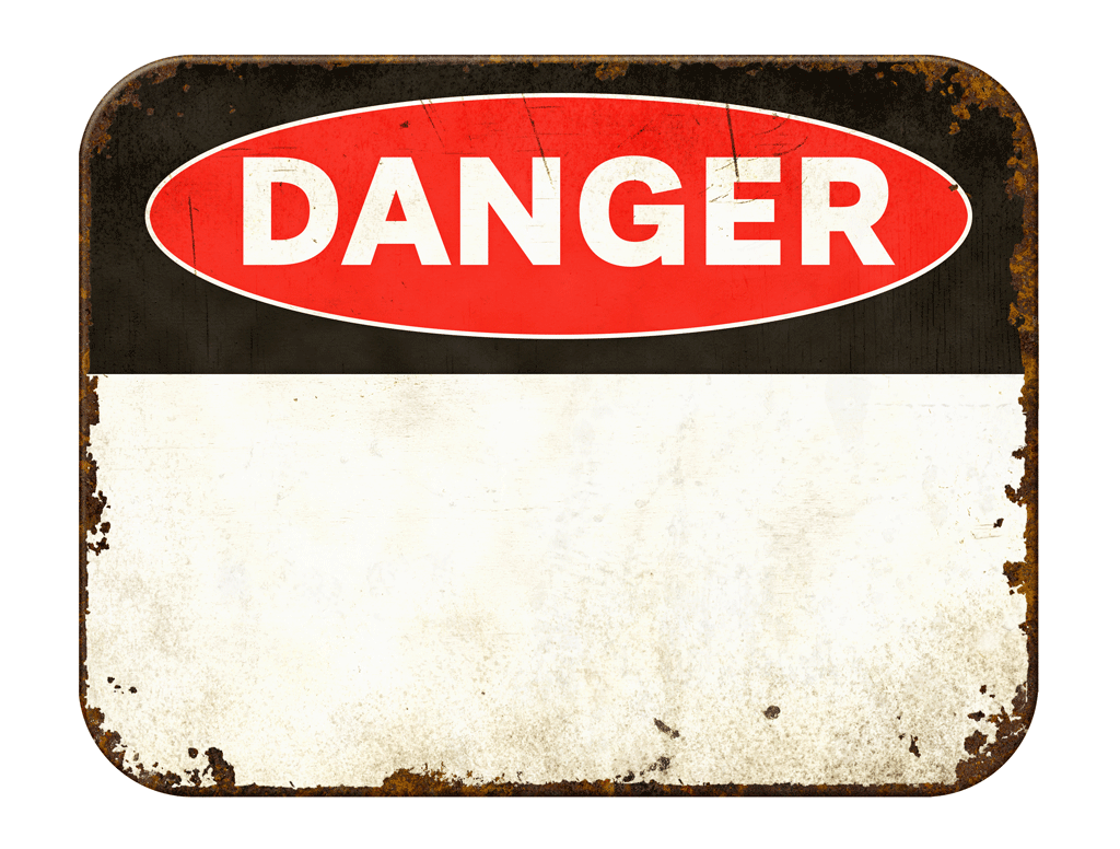 rustic looking danger sign | emergency plumber florence sc quinby sc 